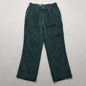Polo Ralph Lauren Pants Youth Girls 12 Green Corduroy Straight‎ Pockets 24x22